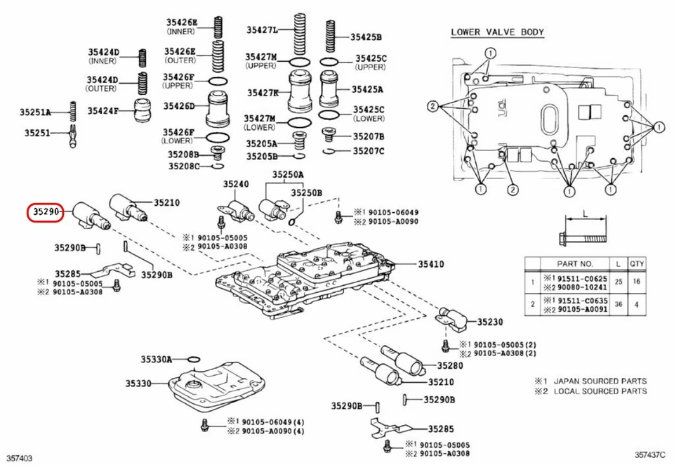 Toyota LEXUS Genuine SOLENOID ASSY LINE PRESSURE CONTROL 35290-34010 OEM Japan - Image 3 of 4