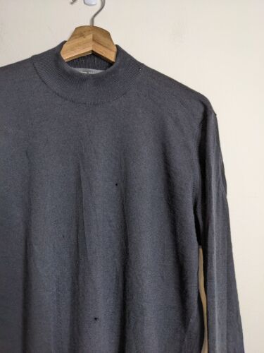 Vintage David Jones Knit Jumper Womens XL Extra Large Black 100% Merino Wool - Picture 2 of 21