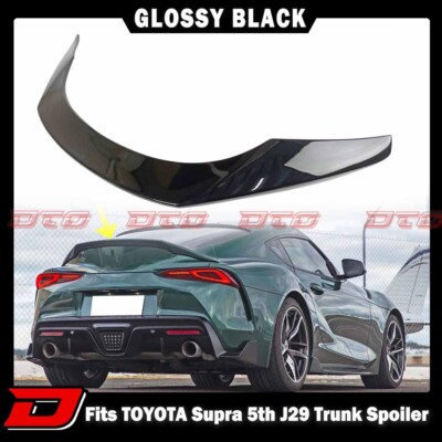 19-25 Fit For TOYOTA Supra 5th J29 2D T Rear Trunk Boot Spoiler Painted Black