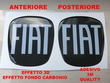 ADESIVO 3D STICKERS STEMMA FIAT PUNTO EVO MYLIFE COFANO ANTERIORE POSTERIORE CAR