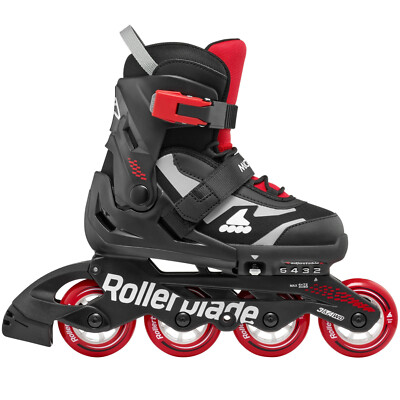 Rollerblade Microblade Kinder Inline-Skates Inliner Inlineskates Schwarz/Rot