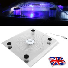 10"-15" Laptop Cooler Cooling Pad Stand Tray with 1 Big USB Powered-Fan UK
