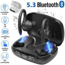 Bluetooth 5.3 Headset Wireless Earphones Earbuds Stereo Headphones Ear Hook/Clip