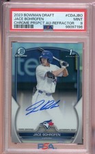 Jace Bohrofen 2023 Bowman Draft Chrome 1st Refractor Auto Card /499 PSA 9 MINT
