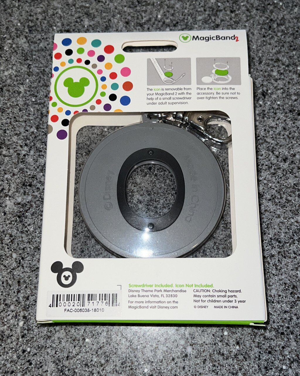 Disney WorldMagic Band 2 Magic Keepers Compass Design Keychain NEW