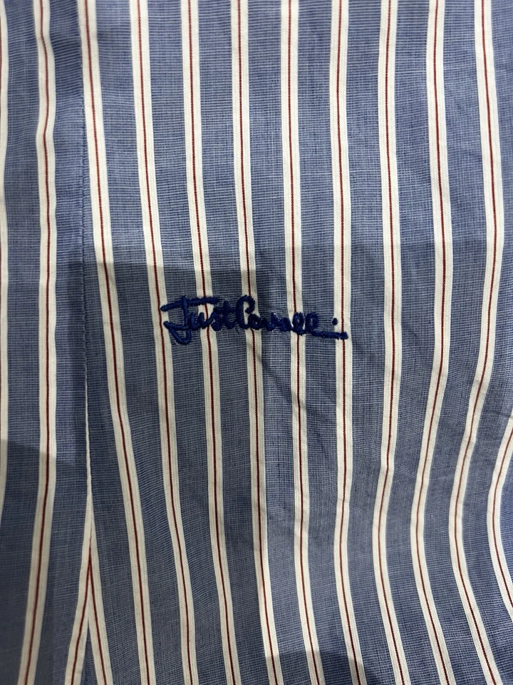 Just Cavalli Hombre Talla 43 Camisa Manga Larga Rayas Foto 3 de 4
