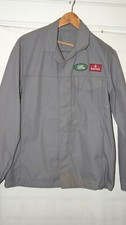 LAND ROVER AND ROVER GREY TECHNICIAN WORK JACKET RARE COLLECTORS M / L NEW