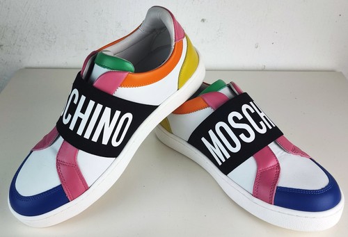 MOSCHINO Sneakers Logoband Damen Designer Schuhe Low Top Womens Sneaker Gr37 NEU - Bild 3 von 17