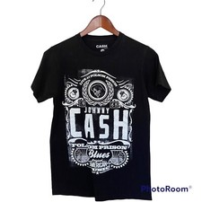 Johnny Cash Folsom Prison T-Shirt Men’s Small Black Country Rock Graphic Tee