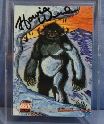 Howie Weed Star Wars ILM Actor Wampa Puppeteer Autographed Topps Card #219 L@@K!