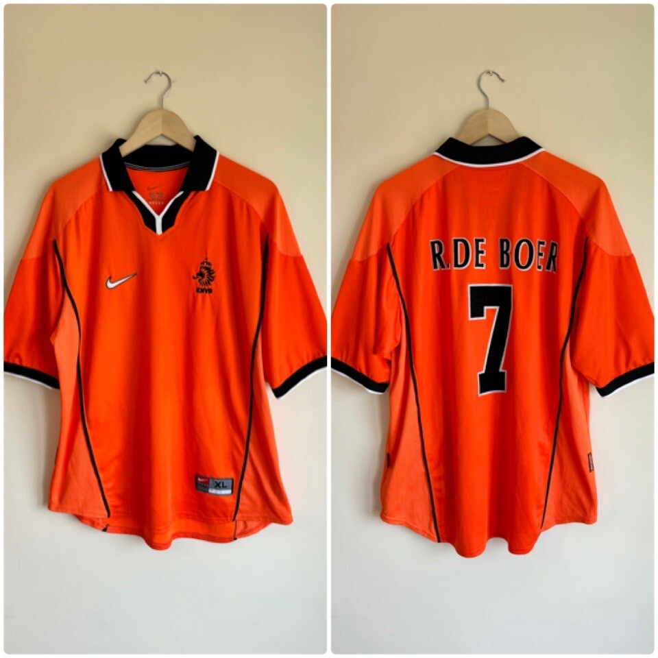 1998 NIKE Netherlands National Team Ｌ Nike The Netherlands NATIONAL TEAM Home 1998 Vintage Uniform