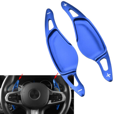 Steering Wheel Shift Paddle Extension Aluminum Blue Fits G14 G15 G16 M850i M8