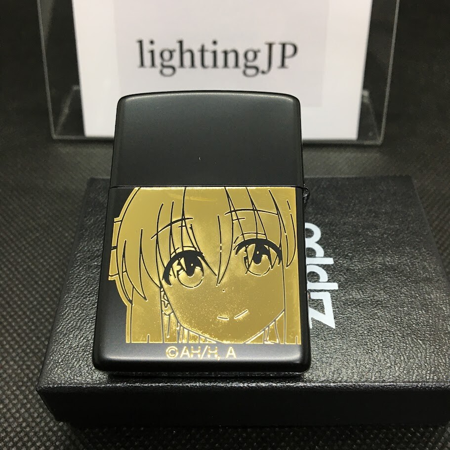 Zippo Bocchi The Rock Black Gold 2 Sided Etching Lighter Zippo Bocchi The Rock Black Gold 2 Sided Etching Lighter