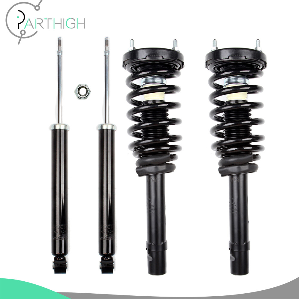 TRQ Rear Shock Absorber – Pair For 2006-2011 Hyundai Azera, 2006-2010 Sonata, 2007-2009 Kia Amanti (Driver & Passenger)