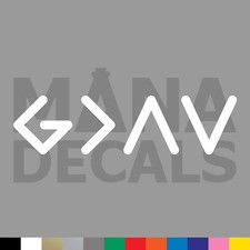 God Is Greater Than Highs And Lows Vinyl Die Cut Decal Sticker - Christian Jesus