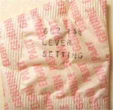 Elgin 657 - Part 138 - Setting Lever - Factory Watch Replacement / Repair Part