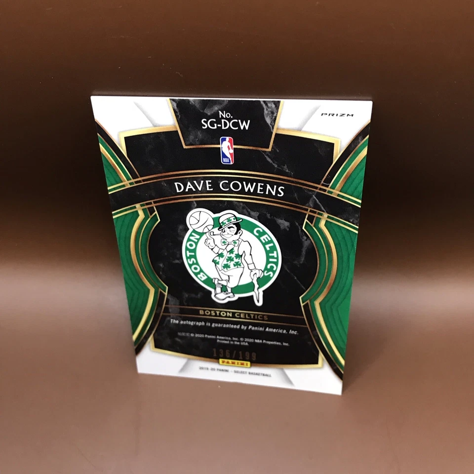 2019-20 Select Dave Cowens Sigantures Silver Prizm Autograph Auto #136/199 - Image 2 of 2