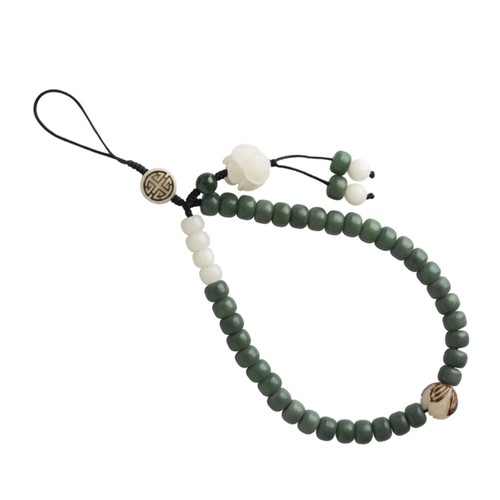 Delicate Mobile Phone Lanyard Bodhi Phone Shell Pendant Jade Phone Wrist Strap - 第 2/12 張圖片