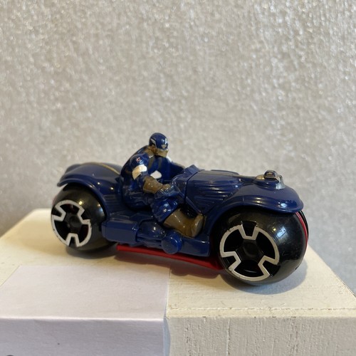 Hotwheels Mattel Marvel Captain America Motorräder Motorrad 2014 rot weiß blau - Bild 2 von 9