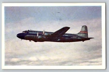 1946 United Airlines issue 4 Engine Age of Flight Mainliner Airplane Postcard