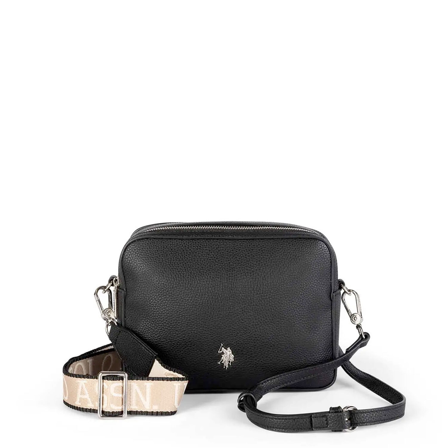 Borsa donna tracolla U.S.Polo Assn. Crossbody Nera Nero Mansion Borsetta spalla