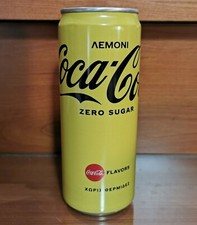 New Can Coca Cola Lemon Zero Sugar from Greece 2021 (Empty)