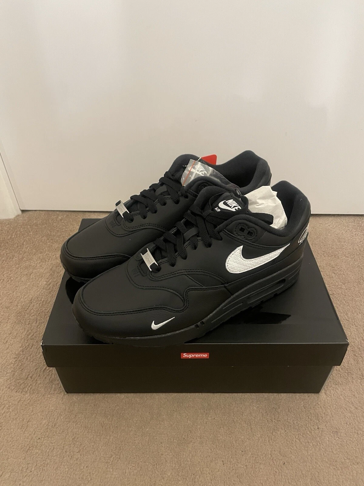 Supreme x Air Max 1 ’87 Noir   Commande confirmée ✅️   UK 8