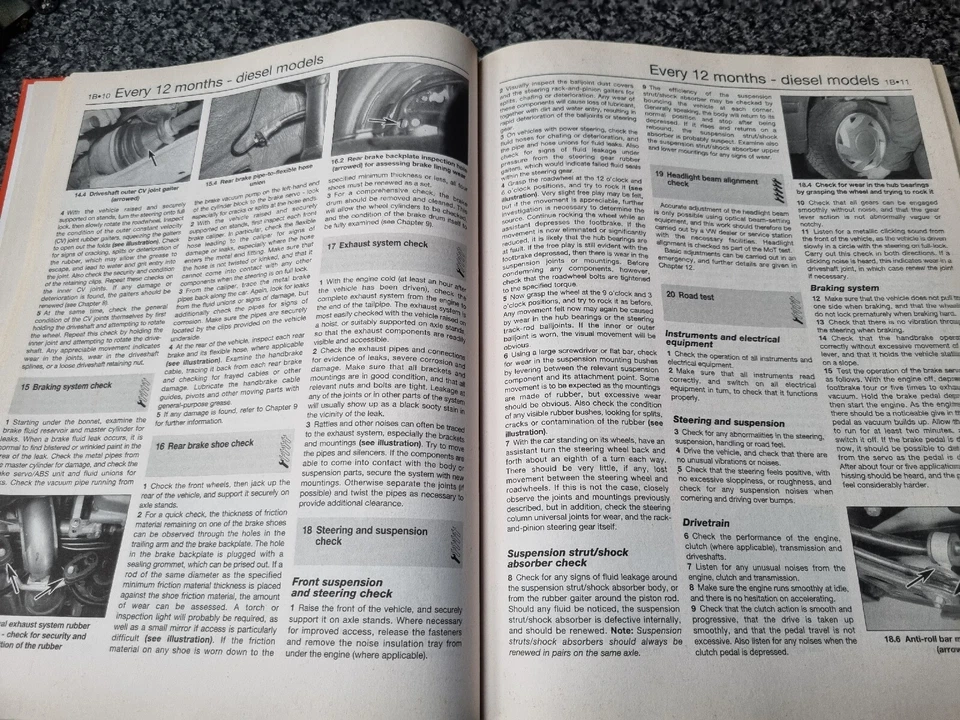 VW Polo Haynes Manual 1994 - 1999, Hardback Book 3500, M TO S Registered  - Image 4 of 4