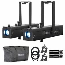 Eliminator Lighting IKON PROFILE PLUS 40W LED Gobo Projectors Pair w Bags idjnow