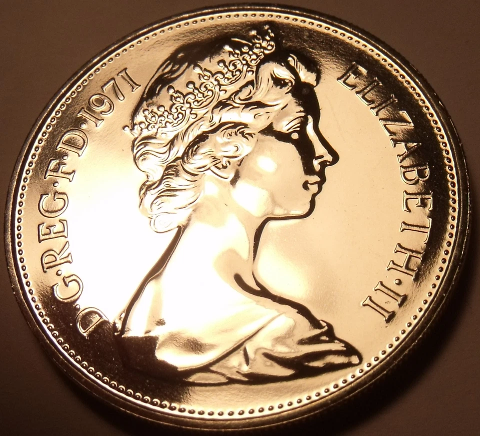 Large Proof Great Britain 1971 10 New Pence~Proofs Are The Best Coins~Free Ship - Image 2 of 2