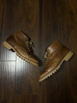 Thursday Boot Co Everyday Cap Toe Boots Men 8D Brown Leather Vibram USA Made