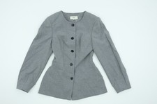 Marks  Spencer Women's Blazer Size 8 Grey Lined Button Tailored New