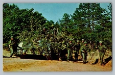 Fort Benning Infantry Officer Candidate School Tank Infantry Postcard Students