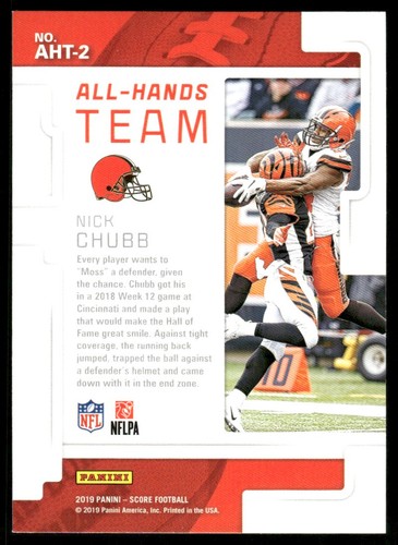 2019 Score All Hands Team Nick Chubb Cleveland Browns #AHT-2 - Bild 2 von 2