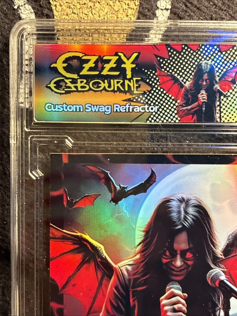 Ozzy Osbourne Custom Swag Refractor Collectors XT Card