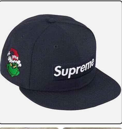 Supreme Grinch Box Logo New Era Noir 7 1/2