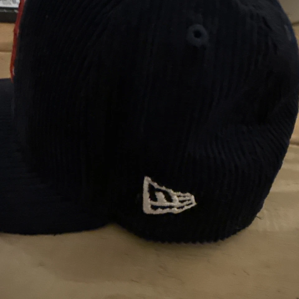 Boston Red Sox Letterman Pin Corduroy Baseball Hat No Pin Brand New Size 7 1/8 - Image 3 of 4