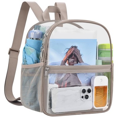 Clear Backpack Stadium Approved 12X11x6, Waterproof Clear Bag Stadium Backpac...