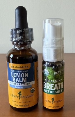 Herb Pharm Breath Refresher - Spearmint And Lemon Balm Lot
