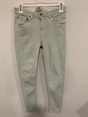 acne studio white skinny denim