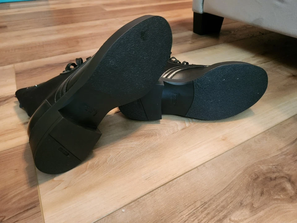 Black High Top Boots ( size 41) (9.5 US) - Image 4 of 4