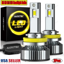 2x H8/H9/H11 LED Headlight Bulbs Super Bright Kit White 6000k 30000LM Hi/Lo Beam