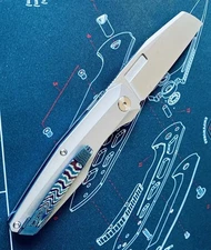 Vero Engineering Axon Liner Lock SW M390 Blade & Titanium Handle w/ Timascus Set