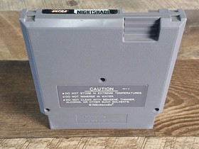 Nightshade (Nintendo NES) Authentic Game Only - Tested