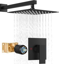 Shower Faucet Set,Shower Head and Handle Set System Trim Kit with Valve,Single H