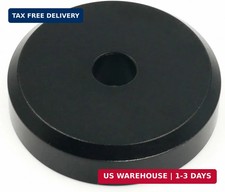 Aluminum 45 RPM Record Adapter for Turntables Stable Playback Spindle - Black.