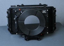 Arri Mini Matte Box -1 with side-loading 4 x 5.65 rectangular filter frames.