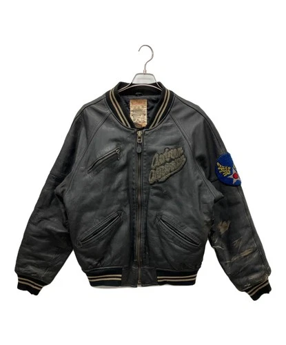 AVIREX 90's Leather Jacket Men's Size M Black - product listing photo