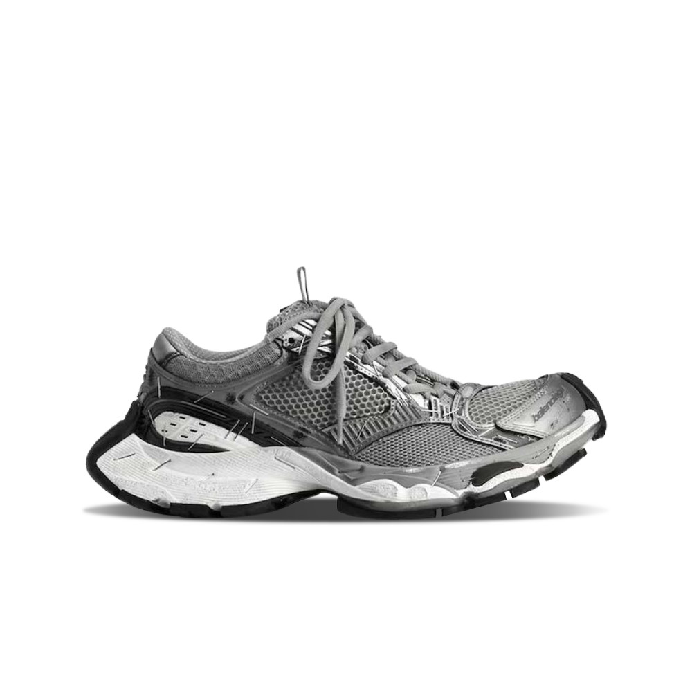 Balenciaga Stapler Silver Grey Sneakers