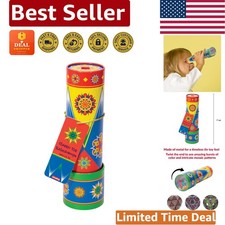 Classic Tin Kaleidoscope - Engaging Toy for Kids Ages 3 - Colorful Magic